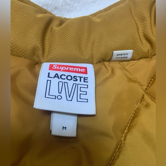 Supreme
x Lacoste padded half-zip jacket Fall/Winter 2019
New w/out tag. Size M - Picture 3 of 3